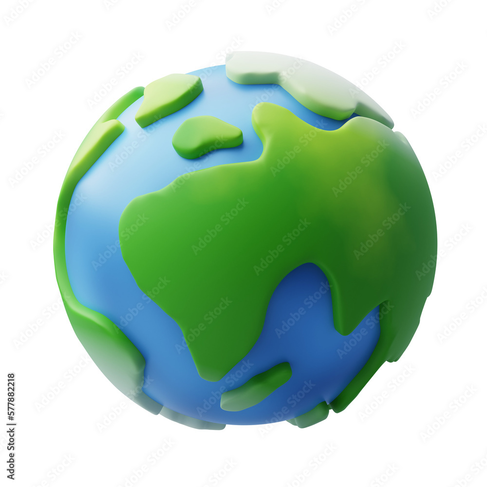 © Kannapat - 3d Green Planet Earth, Earth Day, Environment day, Ecology concept.