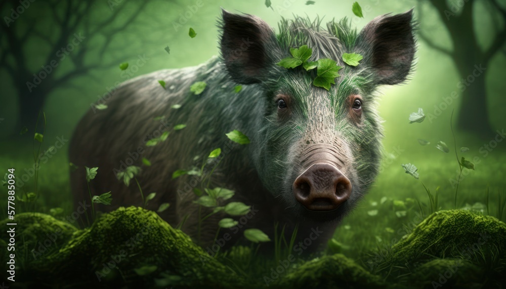 Beautiful Saint Patrick's Day Parade Celebrating Cute Creatures and Nature: Animal Wild Boar Cinematic in Festive Green Attire Celebration of Irish Culture and Happiness (generative AI) Beautiful Saint Patrick's Day Parade Celebrating Cute Creatures and Nature: Animal Wild Boar Cinematic in Festive Green Attire Celebration of Irish Culture and Happiness (generative AI)