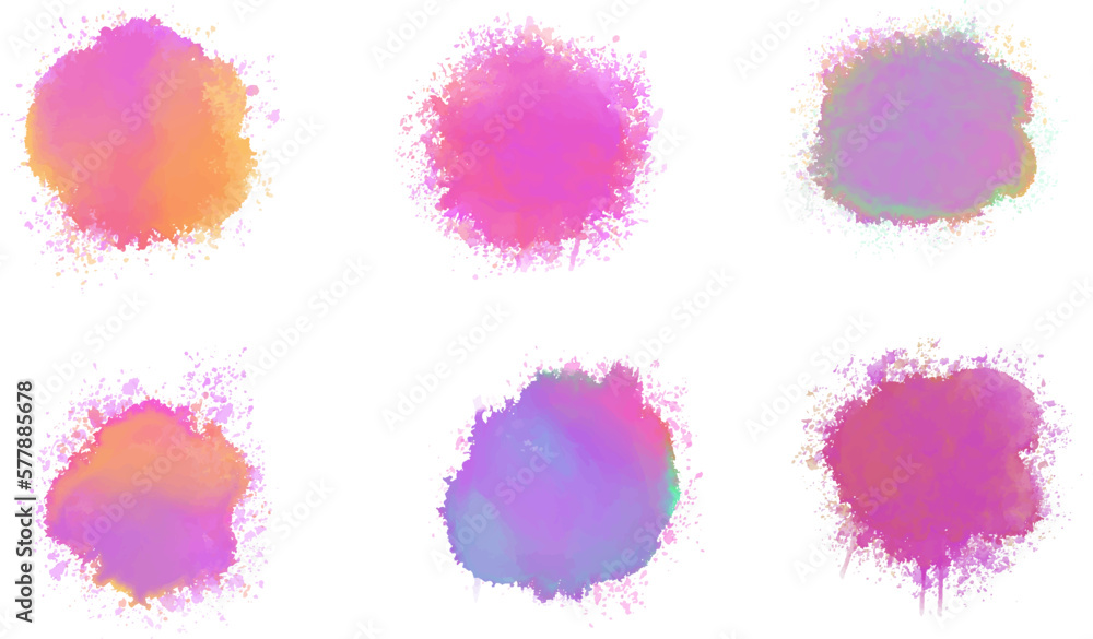 Abstract watercolor stains collection Abstract watercolor stains collection