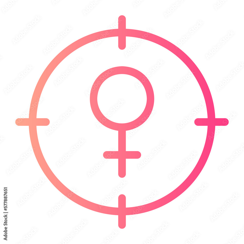 target gradient icon target gradient icon