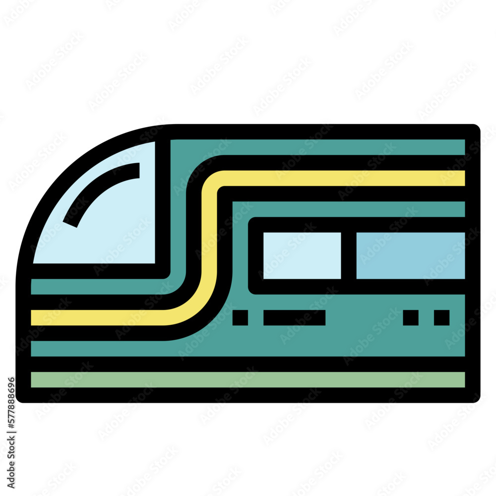trains filled outline icon style trains filled outline icon style
