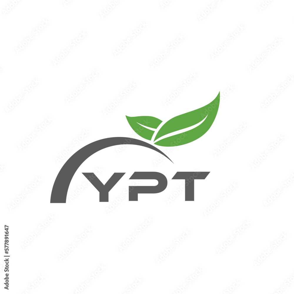 YPT letter nature logo design on white background. YPT creative initials letter leaf logo concept. YPT letter design. YPT letter nature logo design on white background. YPT creative initials letter leaf logo concept. YPT letter design.