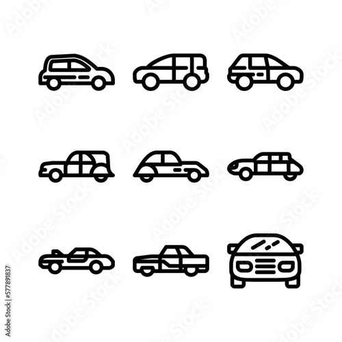 car icon or logo isolated sign symbol vector illustration - high-quality black style vector icons 