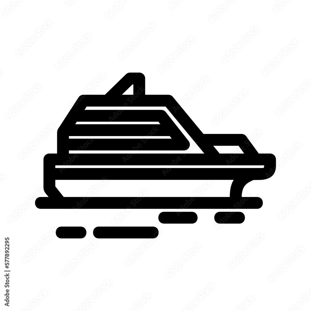 cruise icon or logo isolated sign symbol vector illustration - high-quality black style vector icons
