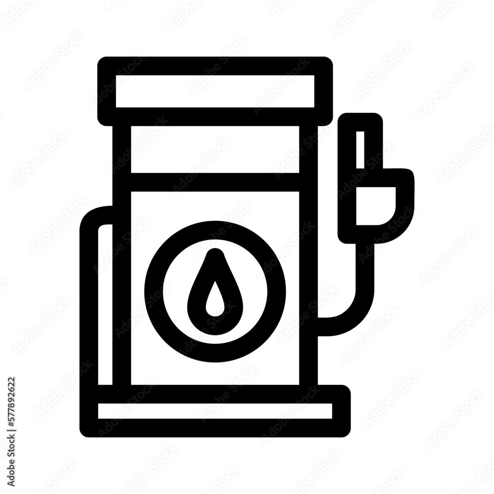 gas station icon or logo isolated sign symbol vector illustration - high-quality black style vector icons

