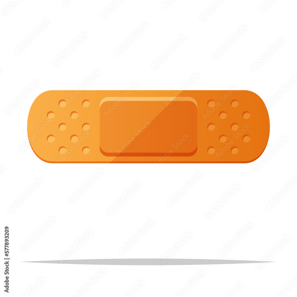 Adhesive bandage plaster vector isolated illustration Adhesive bandage plaster vector isolated illustration