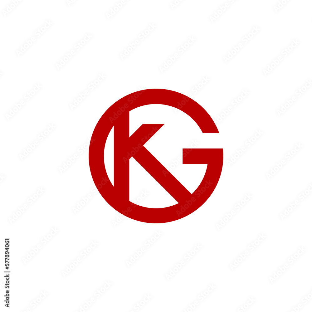 logo design letter KG vector illustrations logo design letter KG vector illustrations