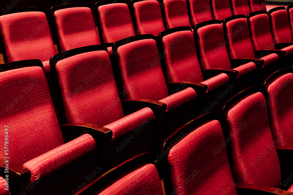 Obraz premium 映画館のシートのイメージ