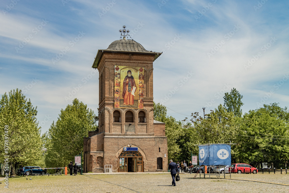 Obraz premium BUCHAREST, ROMANIA. The bell tower.