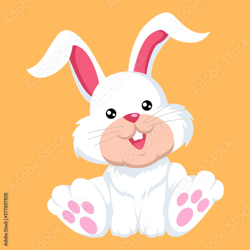 Cute bunny cartoon © rudall30