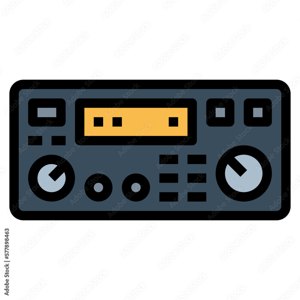 Amateur Radio filled outline icon style Amateur Radio filled outline icon style