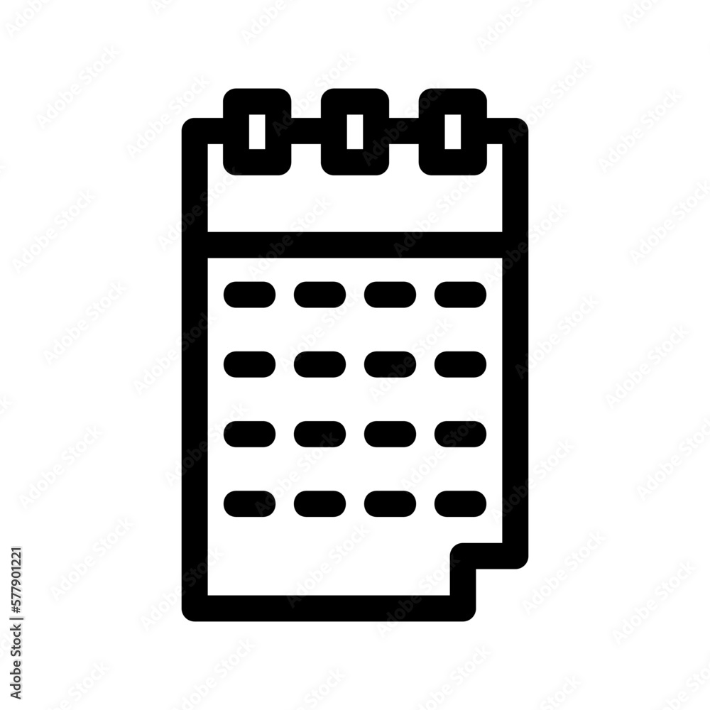 calendar icon or logo isolated sign symbol vector illustration - high quality black style vector icons
