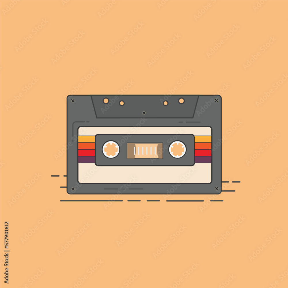 retro audio cassette tape retro tech nostalgia 90s 80s design