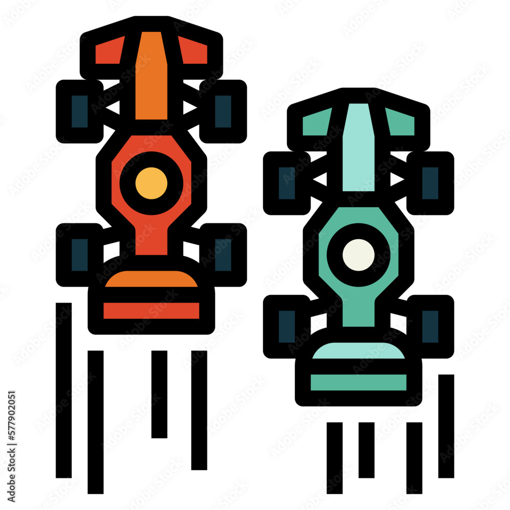 racing filled outline icon style racing filled outline icon style