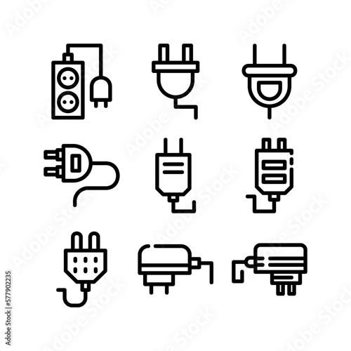 plug icon or logo isolated sign symbol vector illustration - high quality black style vector icons
