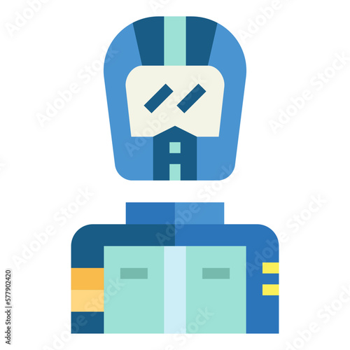 racer flat icon style