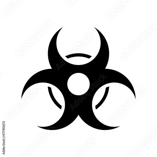 biological hazard icon or logo isolated sign symbol vector illustration - high quality black style vector icons 