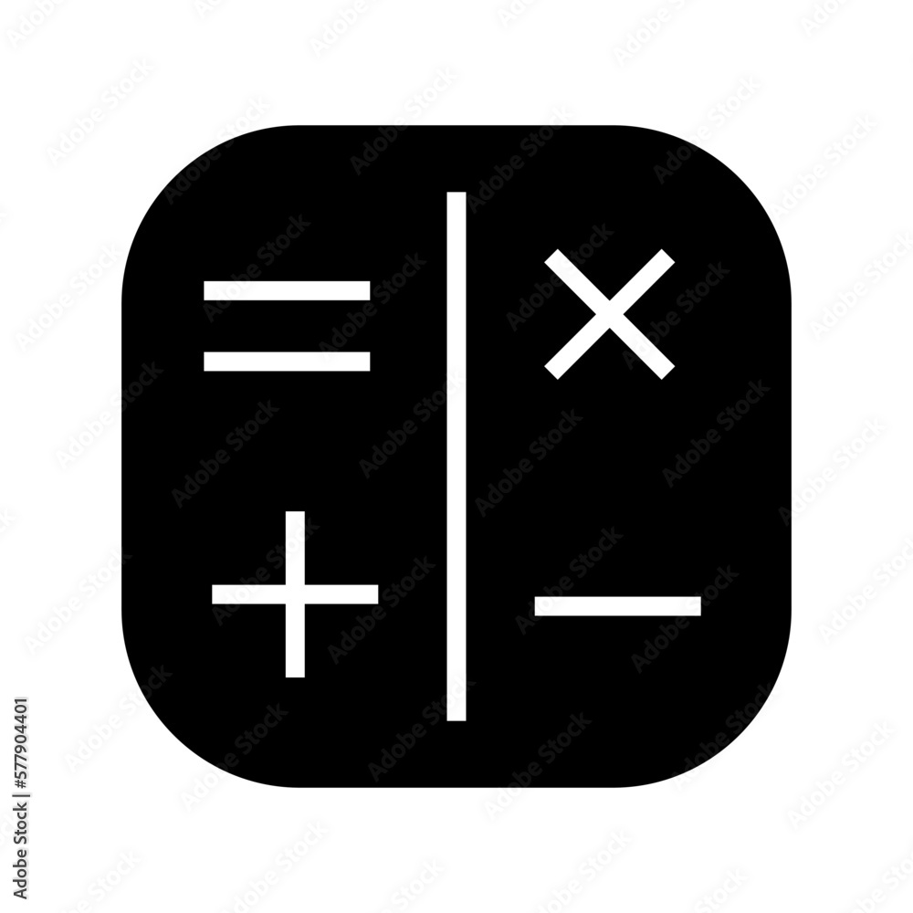 Obraz premium calculations icon or logo isolated sign symbol vector illustration - high quality black style vector icons 