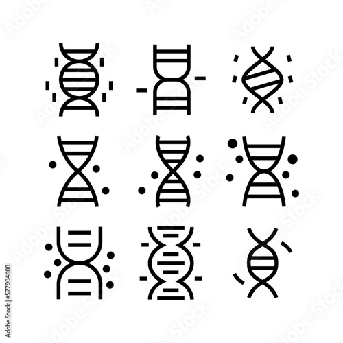 dna icon or logo isolated sign symbol vector illustration - high quality black style vector icons
