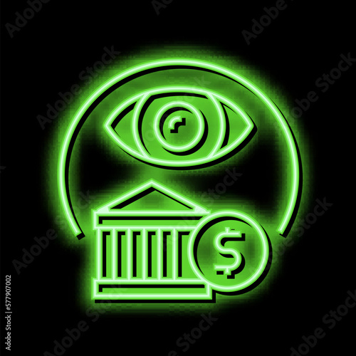 insurance claims neon glow icon illustration