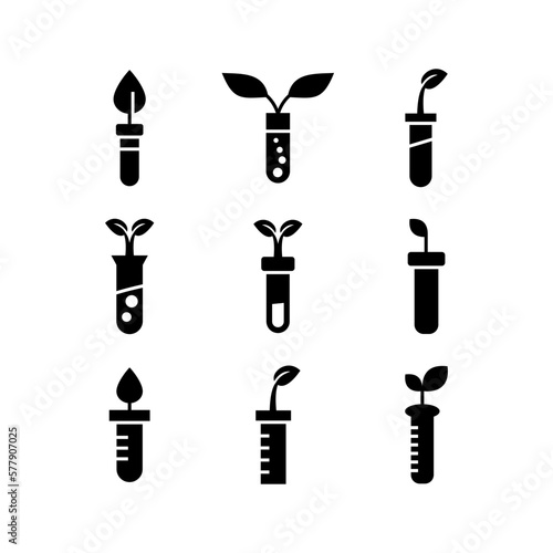 science botany icon or logo isolated sign symbol vector illustration - high quality black style vector icons 