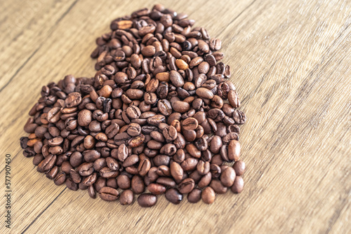 ハート型のコーヒー豆