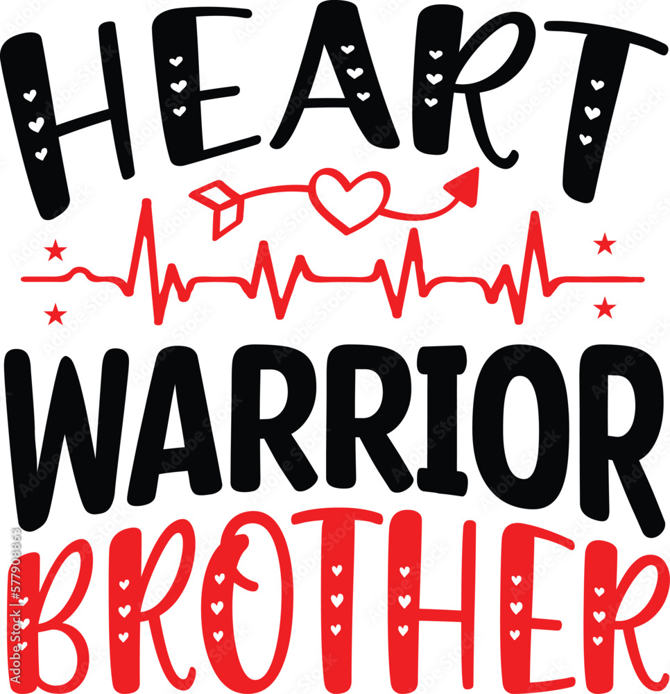 Heart warrior brother, Heart Svg, Hand Drawn Heart svg, Open Heart Svg