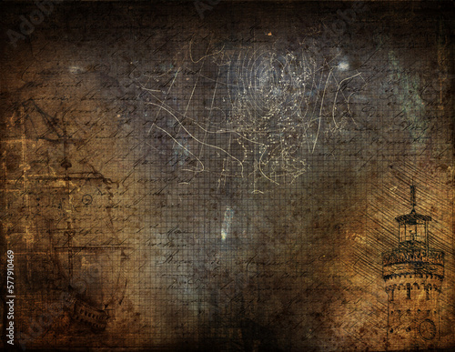 Dark grunge background with effect