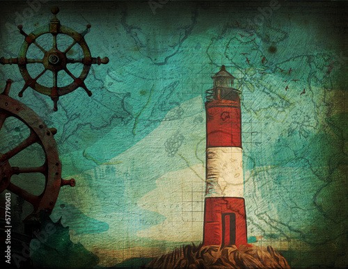 Lighthouse in the night