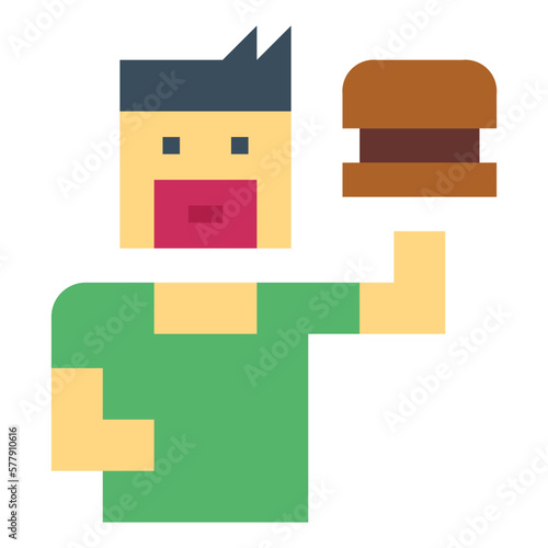 customer flat icon style