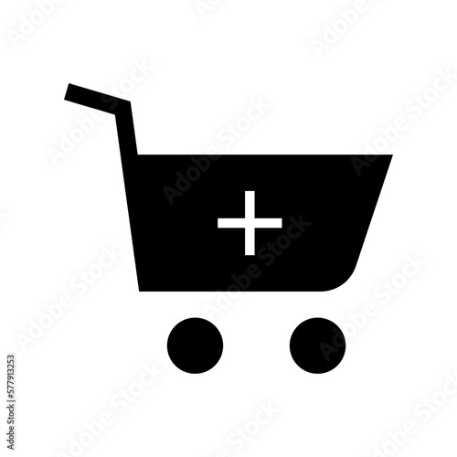 add cart icon or logo isolated sign symbol vector illustration - high quality black style vector icons 