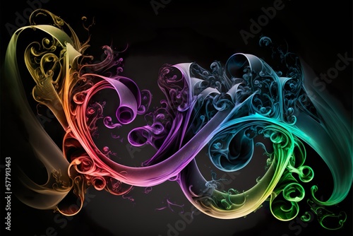 Fototapeta Naklejka Na Ścianę i Meble -  abstract colorful smoke