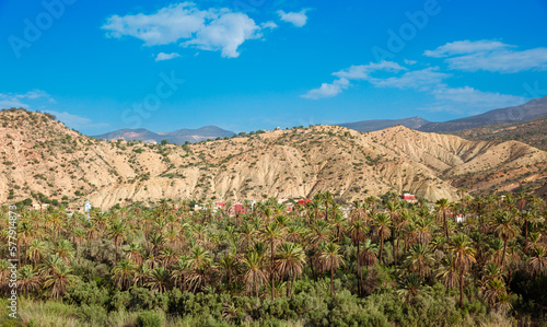 Beautiful landscape in Morocco, Paradise valley