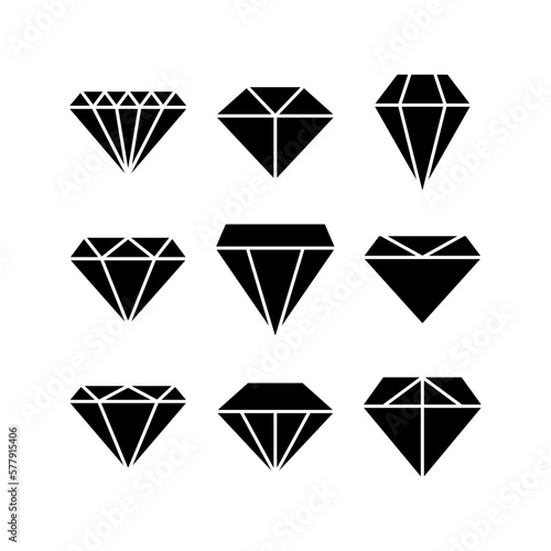 diamond icon or logo isolated sign symbol vector illustration - high quality black style vector icons 