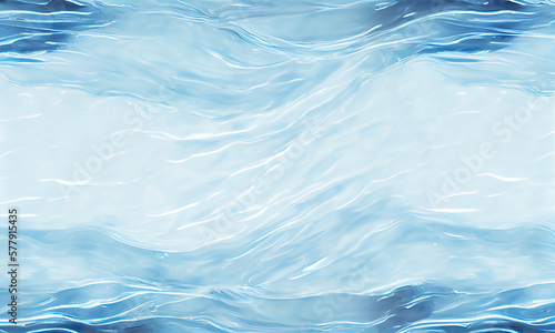 Blue water background. Generative AI.