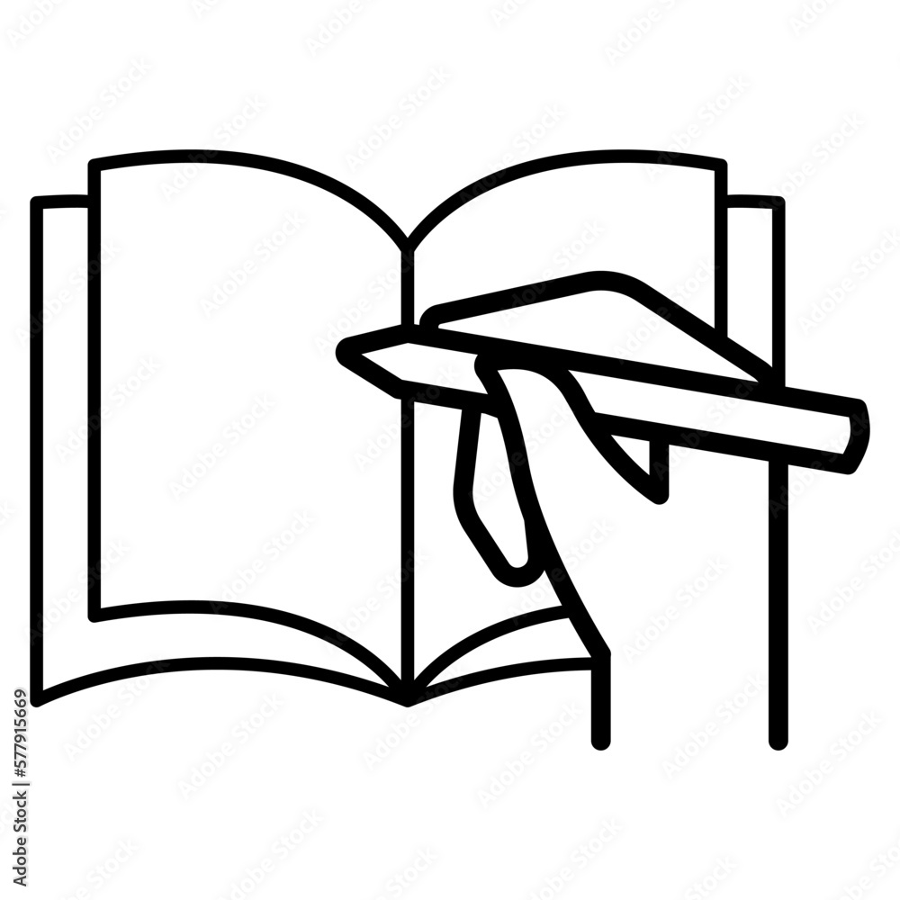 Learning line icon Learning line icon