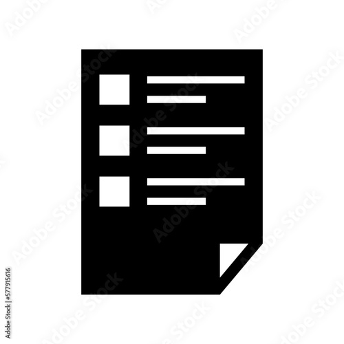 list icon or logo isolated sign symbol vector illustration - high quality black style vector icons  © Tere II