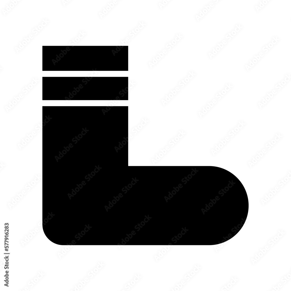 sock icon or logo isolated sign symbol vector illustration - high quality black style vector icons
