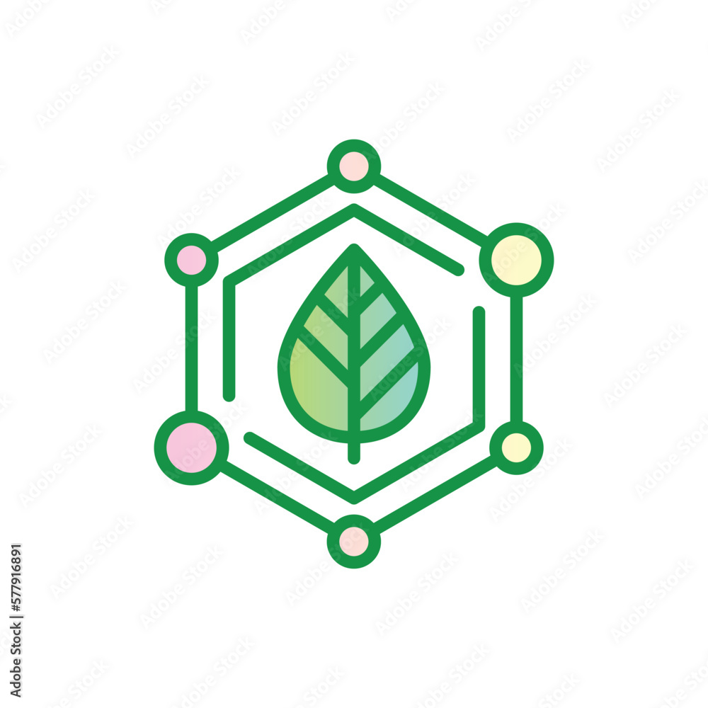 Chemical free ingredients symbol. Thin line icon for package of organic product. Modern vector illustration. Chemical free ingredients symbol. Thin line icon for package of organic product. Modern vector illustration.