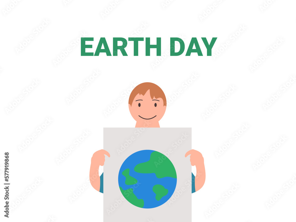 flat design earth day vector illustration flat design earth day vector illustration