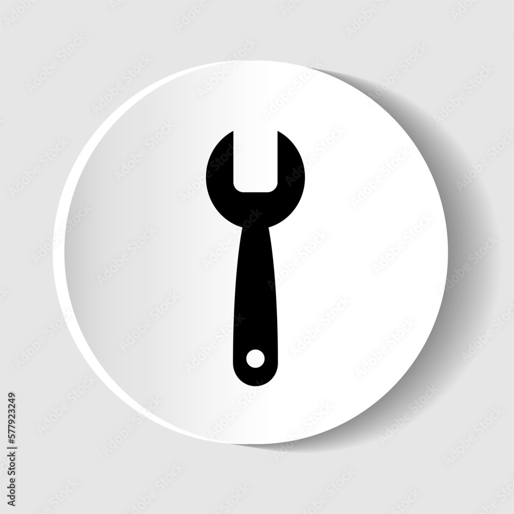 wrench, repair and service icon isolated on white background. vector Illustration wrench, repair and service icon isolated on white background. vector Illustration