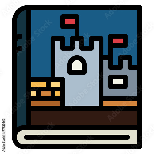 storybook filled outline icon style