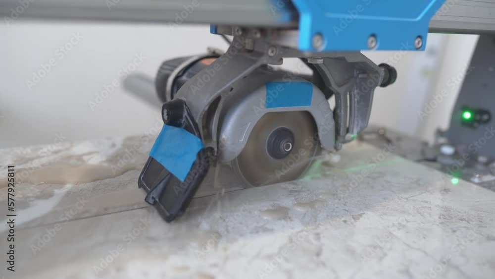 cutting porcelain stoneware with an automatic tile cutter cutting porcelain stoneware with an automatic tile cutter