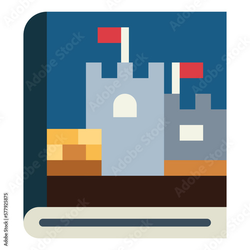 storybook flat icon style