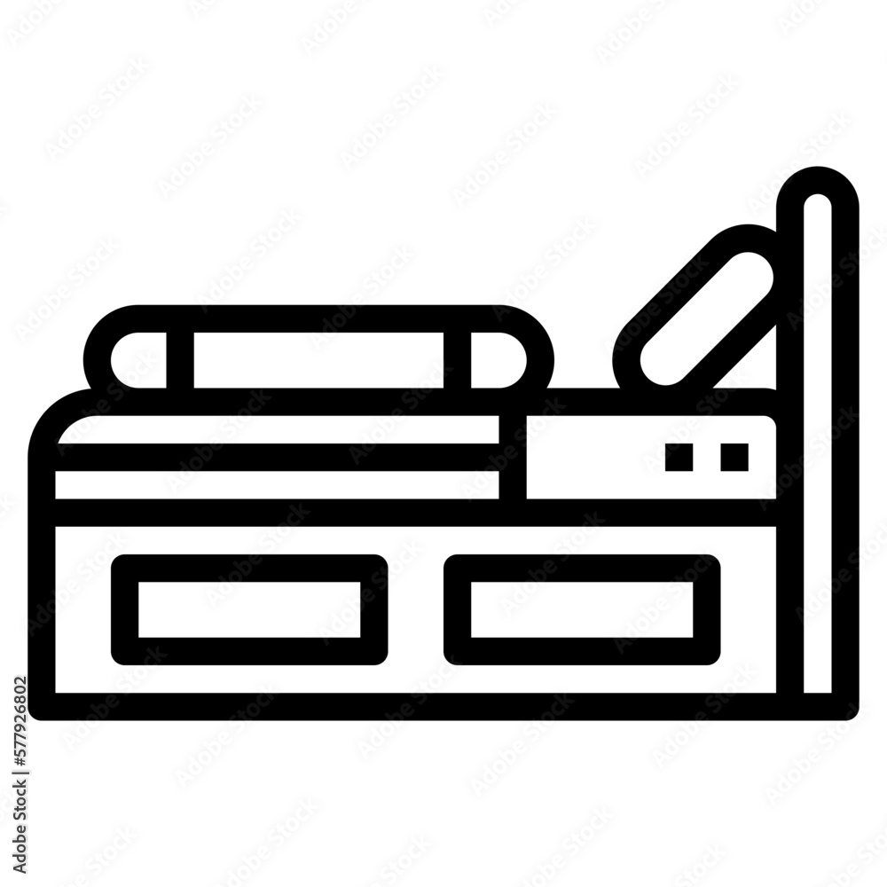 bed line icon style bed line icon style