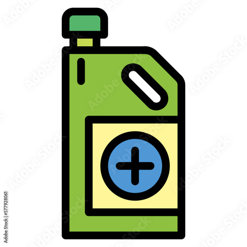 disinfectant filled outline icon style
