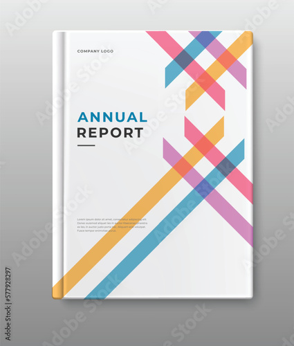 annual report template cover design