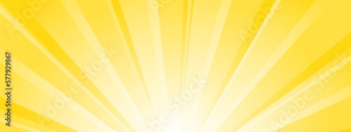 集中線　シンプル　使いやすい　横　横長　オレンジ　黄色　金色