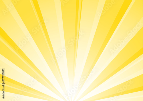 集中線　シンプル　使いやすい　横　横長　オレンジ　黄色　金色