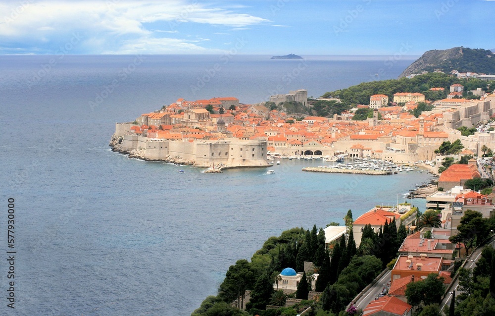 view on the old town Dubrovnik, Croatia